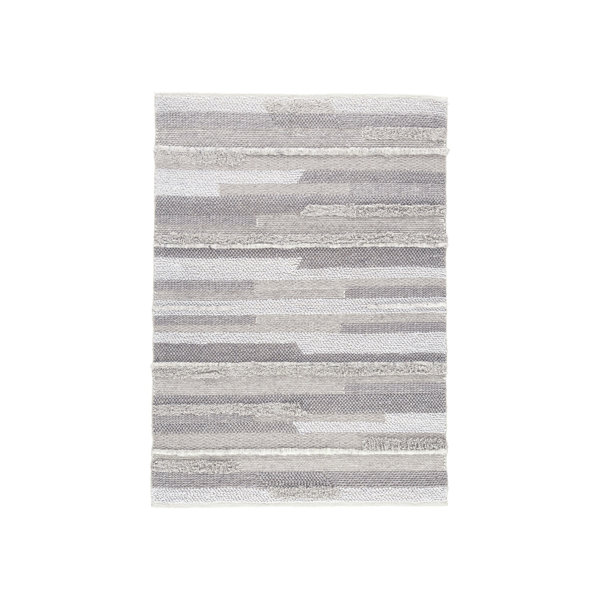 Benjara Ella 5 X 7 Modern Area Rug, Simple Abstract Design, Soft Fabric